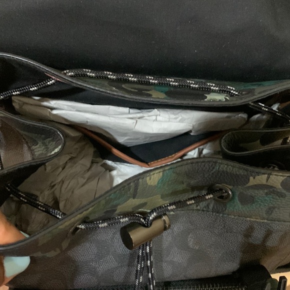 Coach League Flap Backpack In Signature Canvas With Camo Print - Picture 7 of 17